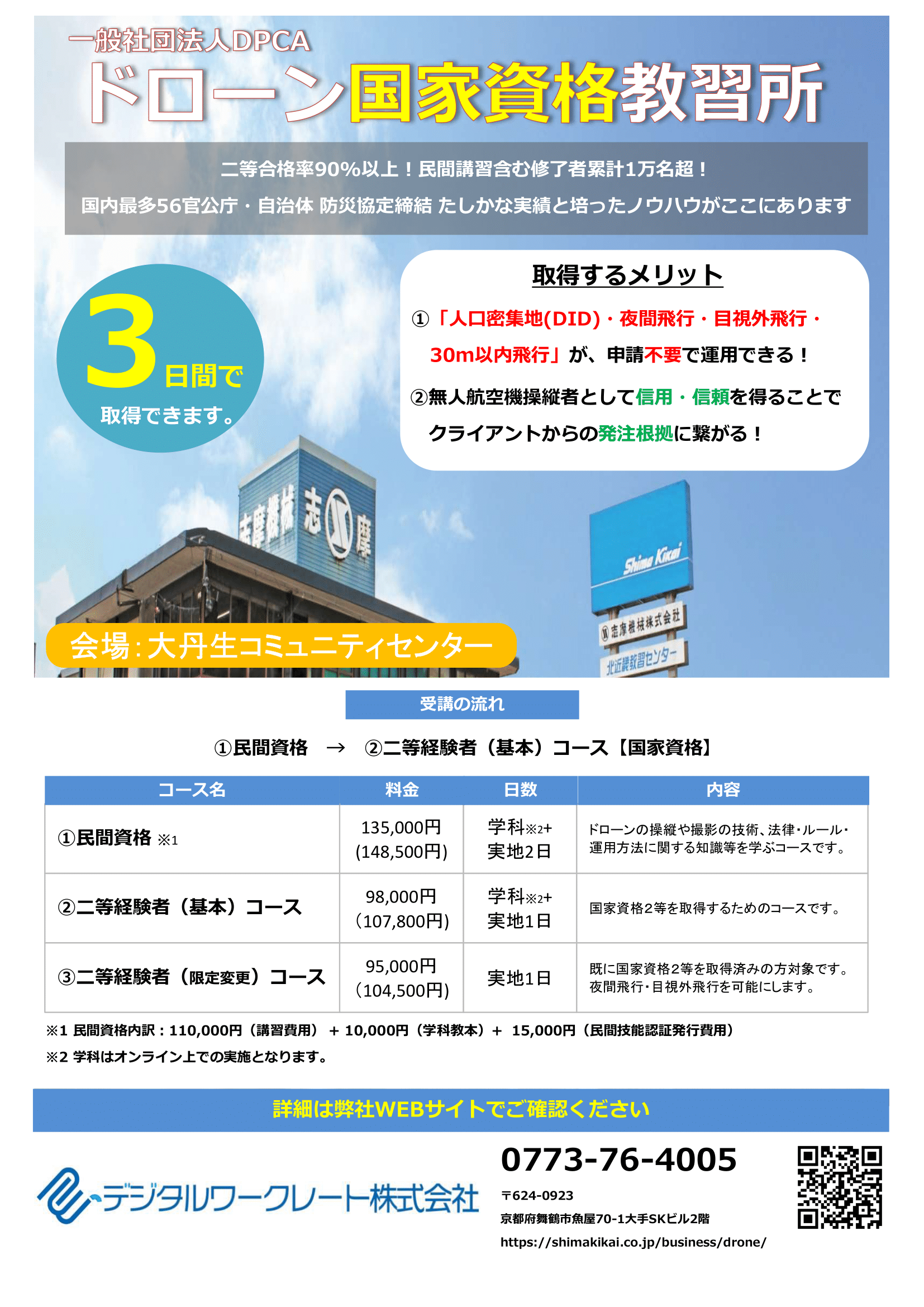 ドローンチラシ